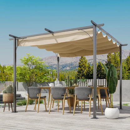 Pergola Wasserdichter Pavillon 3 x 3 m UV-Schutz