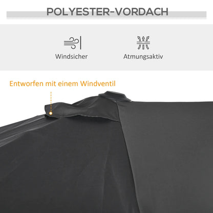 Sonnensschirm  150x295x170-214 cm