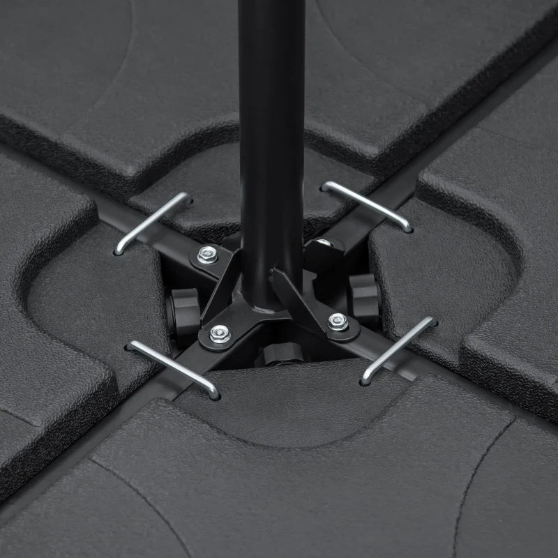 Gewichtsplatten Sonnenschirmständer 104 cm x 104 cm x 7,5H cm