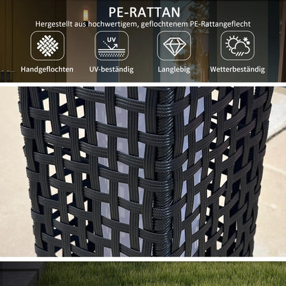 Außenleuchte mit Solarmodul 15,5 x 15,5 x 46 cm