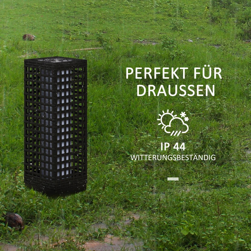 Außenleuchte mit Solarmodul 15,5 x 15,5 x 46 cm