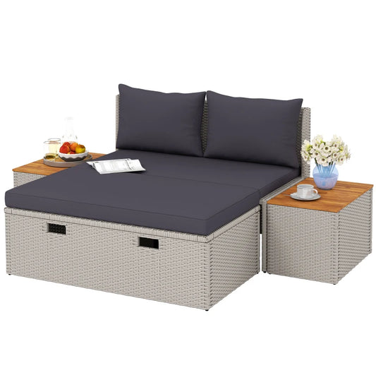 Lounge für 2+Stauraum 125x114x72,5cm