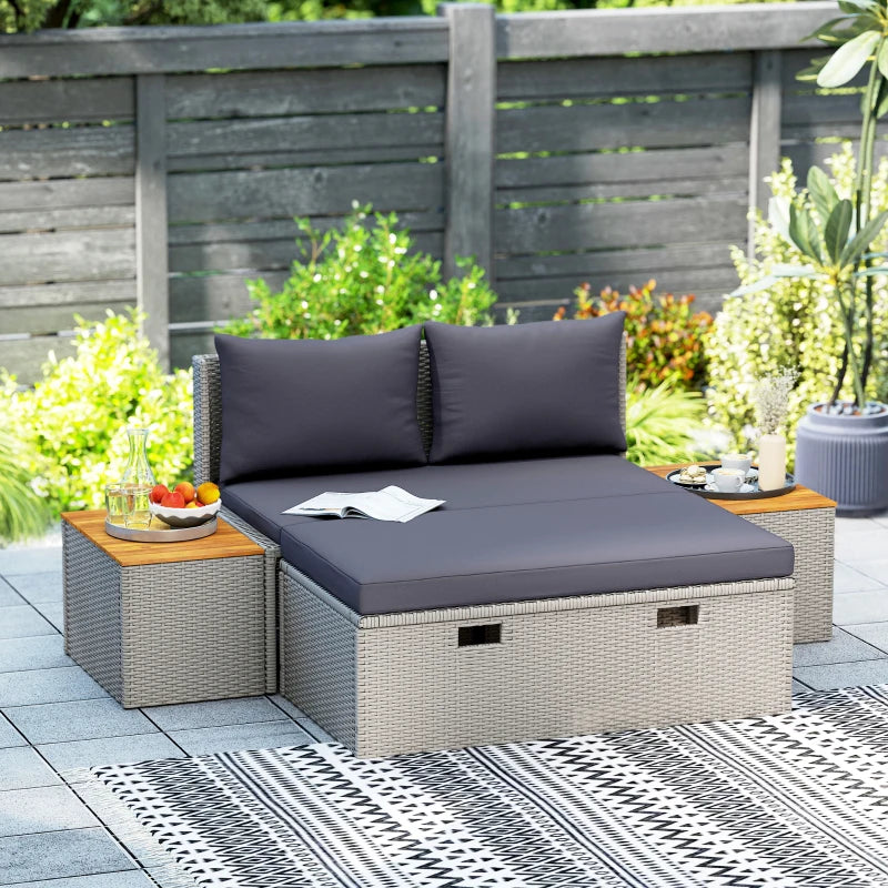 Lounge für 2+Stauraum 125x114x72,5cm