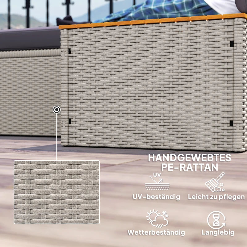 Lounge für 2+Stauraum 125x114x72,5cm