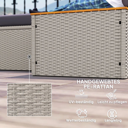 Lounge für 2+Stauraum 125x114x72,5cm