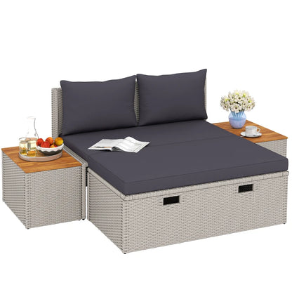 Lounge für 2+Stauraum 125x114x72,5cm