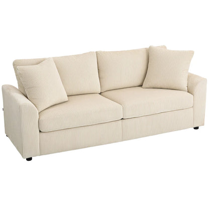 3-Sitzer-Cordsofa 212Bx80Tx88Hcm