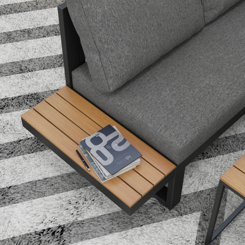 5-tlg. Gartenlounge-Set 148 cm x 61 cm x 71,5cm