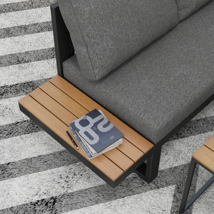 5-tlg. Gartenlounge-Set 148 cm x 61 cm x 71,5cm