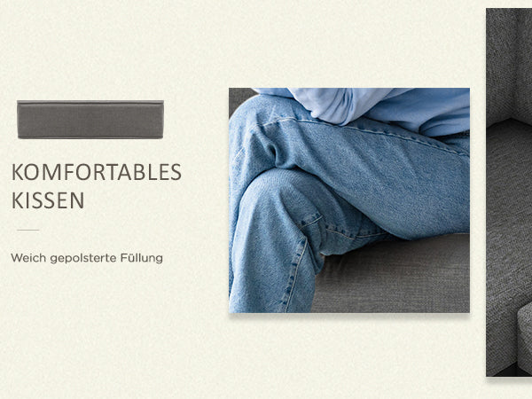 5-tlg. Gartenlounge-Set 148 cm x 61 cm x 71,5cm