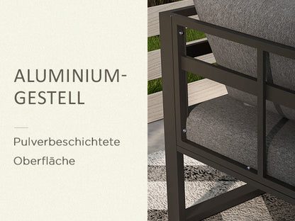5-tlg. Gartenlounge-Set 148 cm x 61 cm x 71,5cm