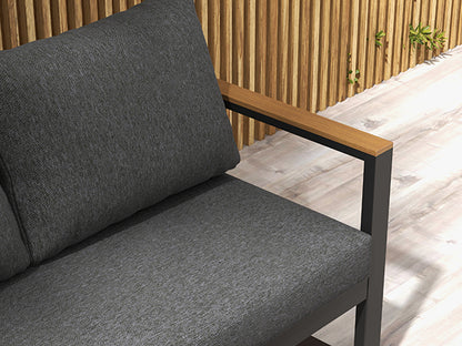 5-tlg. Gartenlounge-Set 148 cm x 61 cm x 71,5cm