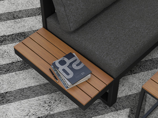 5-tlg. Gartenlounge-Set 148 cm x 61 cm x 71,5cm