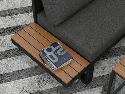 5-tlg. Gartenlounge-Set 148 cm x 61 cm x 71,5cm