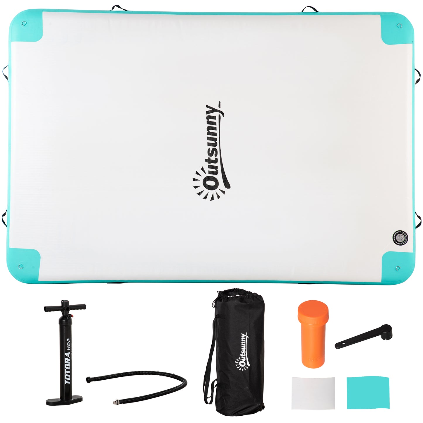 Aufblasbare Badeinsel bis 500 kg 304 x 204 x 15cm