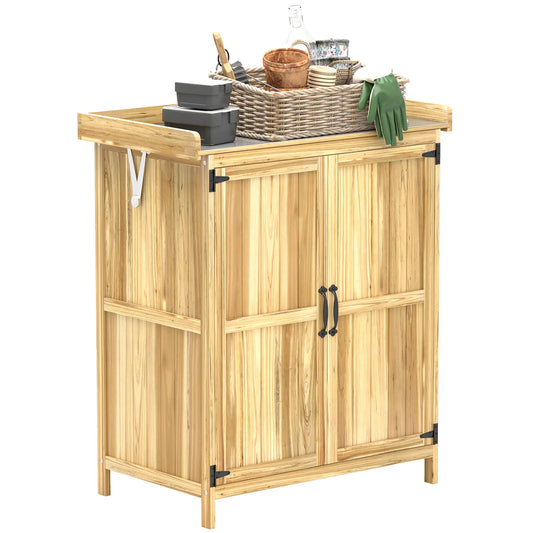 Gartenschrank Holz, 74x43x88cm