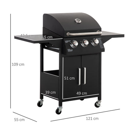 Gasgrill BBQ 121 x 55 x 109cm