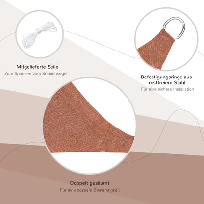 Sonnensegel Rot 3 x 4m