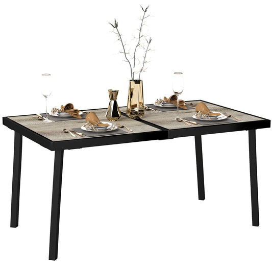 Gartentisch 145 x 85 cm, 6 Personen