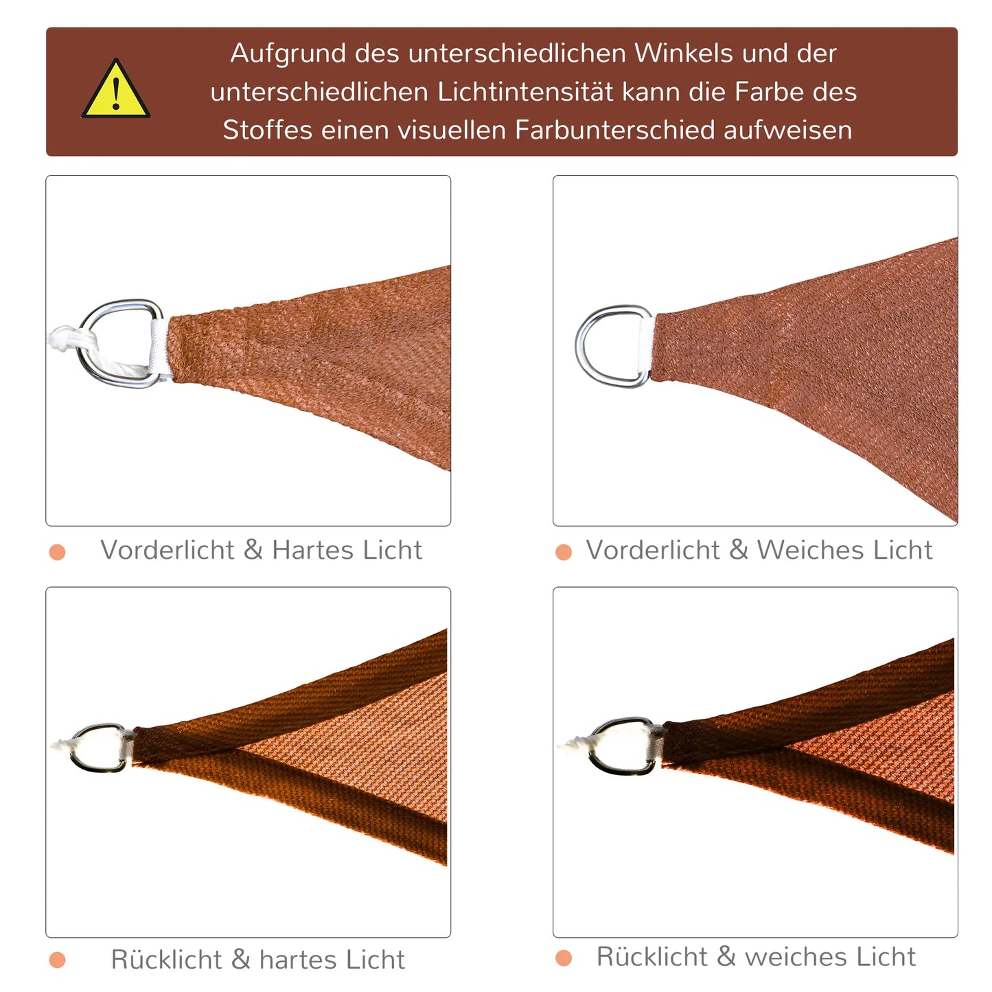 Sonnensegel Rot 3 x 4m