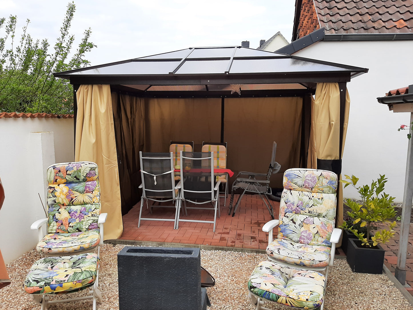 Hardtop-Pavillon, 3,6 x 3 x 2,6m