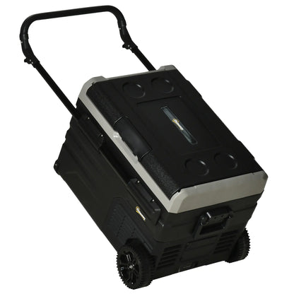 Kühlbox Auto 40L mit LED-Beleuchtung 12/24V DC und 110-240V AC