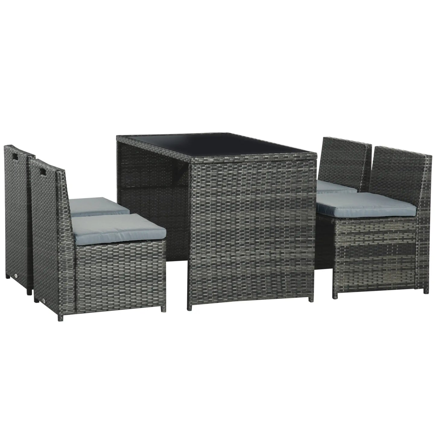 Polyrattan für 4 Personen