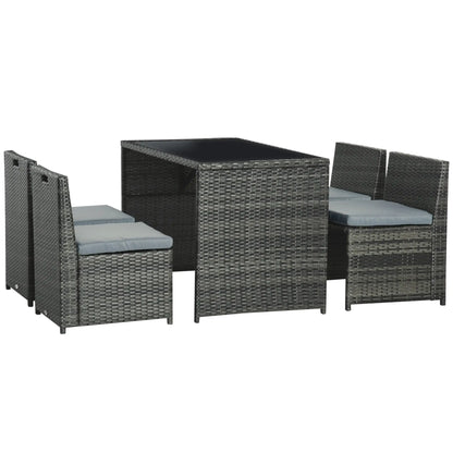 Polyrattan für 4 Personen