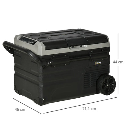 Kühlbox Auto 40L mit LED-Beleuchtung 12/24V DC und 110-240V AC