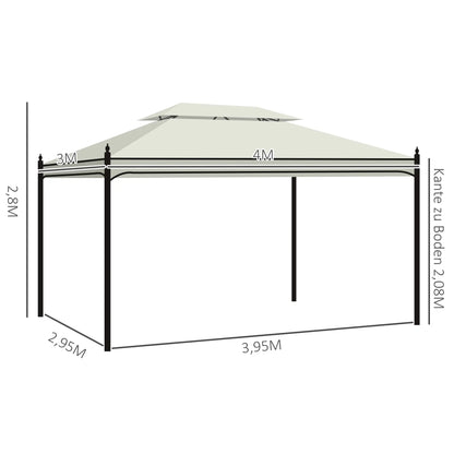 Luxus Pavillon Gartenpavillon 3x4 m
