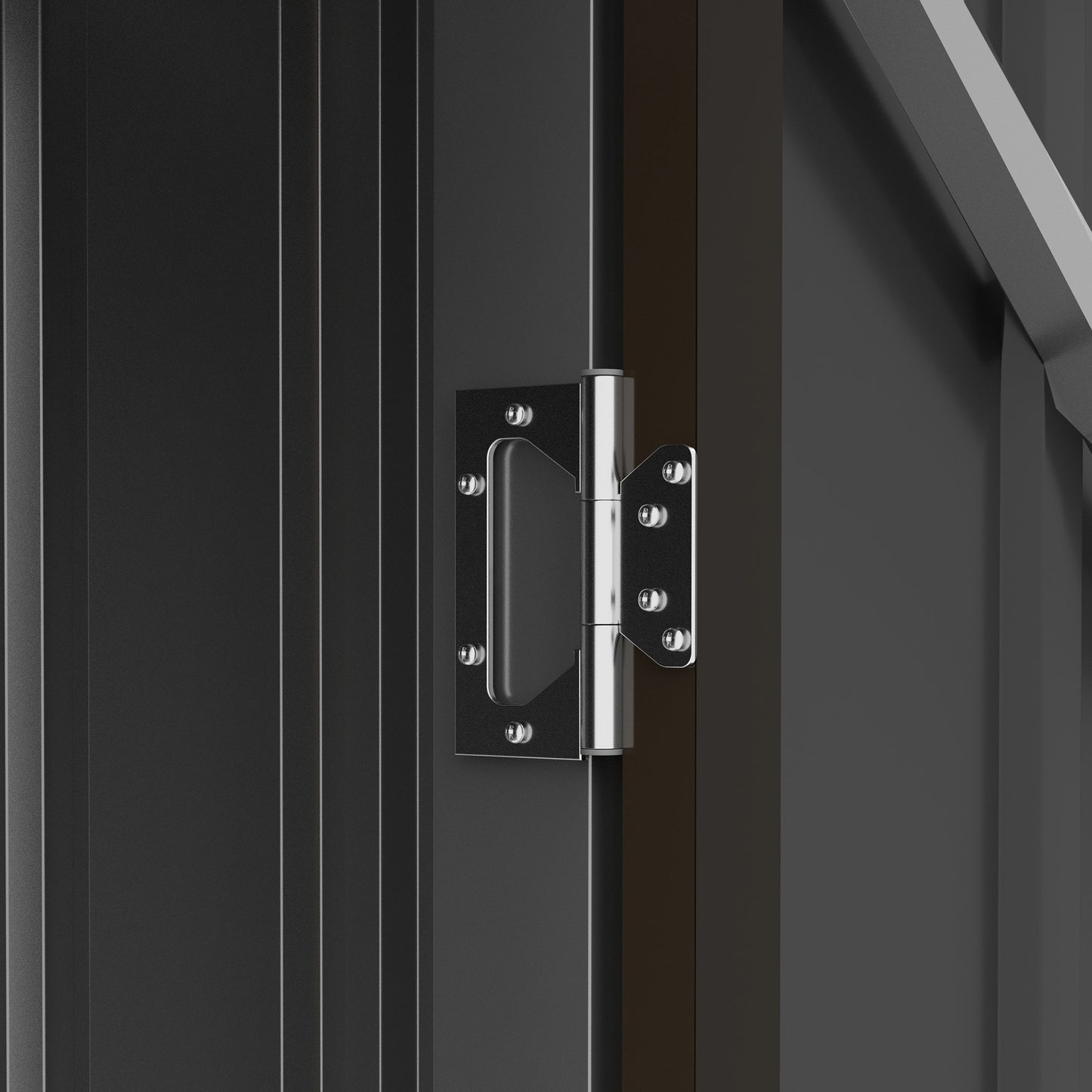 Gerätehaus aus Stahl, 0,92 m² 100 x 103 x 160cm