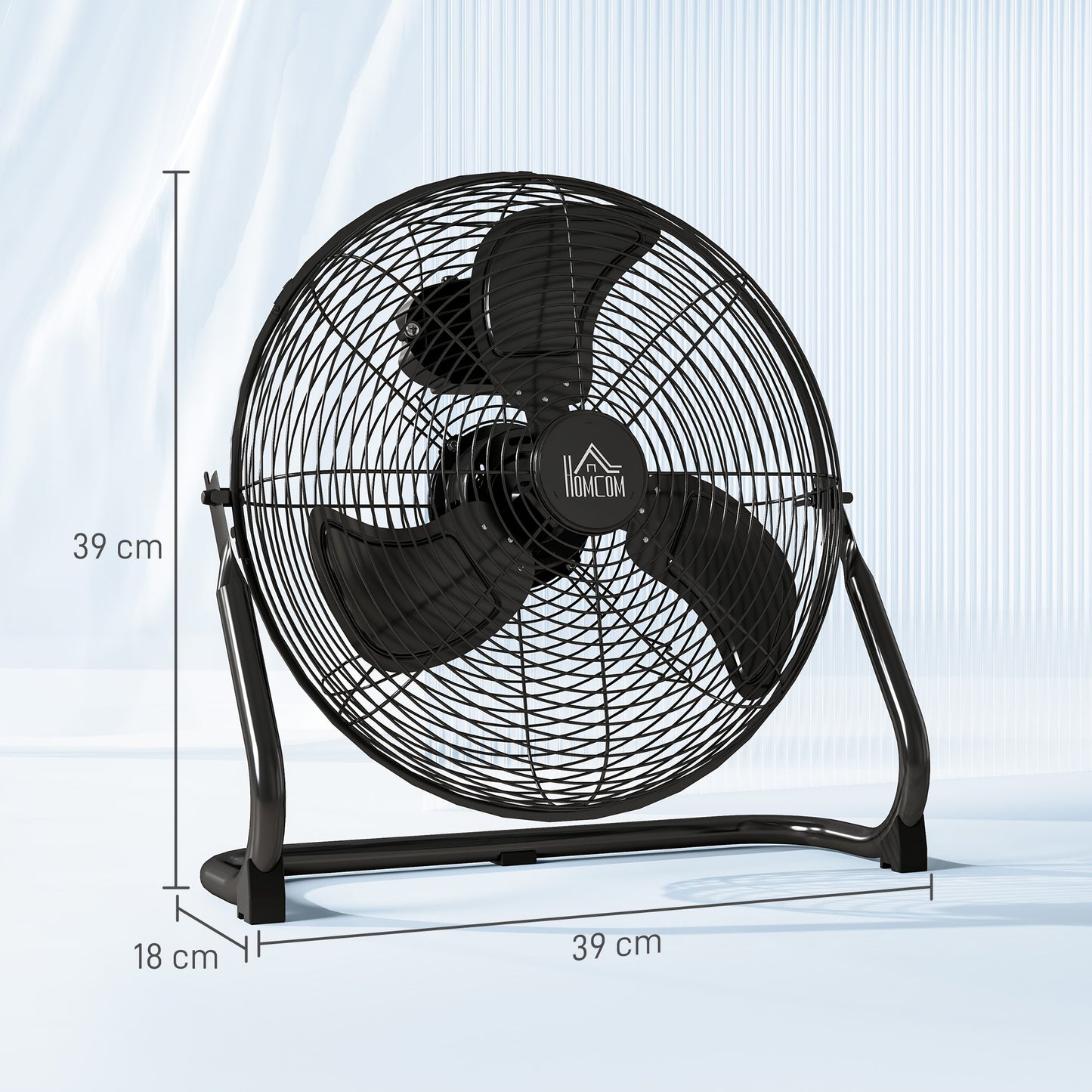 Tischventilator 120°,  4 Geschwindigkeitsstufen