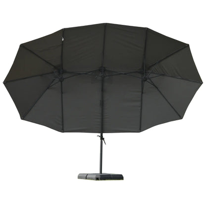 Doppelsonnenschirm Ampelschirm 440 x 270 x 250cm