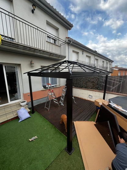 Hardtop-Pavillon, 3,6 x 3 x 2,6m