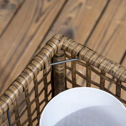 Solarlampe LED Außenleuchte mit Lichtsensor 15,5x15,5x46cm