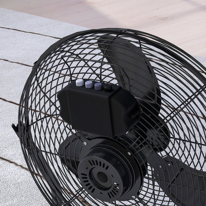 Tischventilator 120°,  4 Geschwindigkeitsstufen