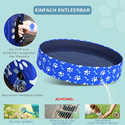 Hundebadewanne faltbar Ø160x30H cm